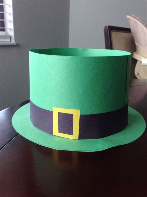 St Patricks Day Leprechaun Hat Made Of Construction Paper St