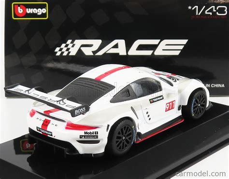 Burago Bu Scale Porsche Rsr N Coupe White