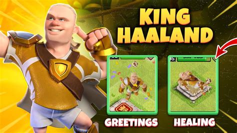 King Haaland Skin Animation In Clash Of Clans King Haaland S