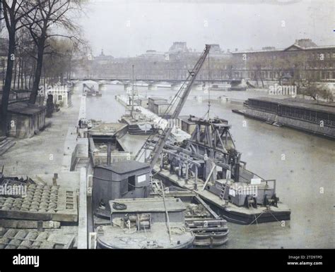 Paris 1 Arr Frankreich Der Monnaie Damm Vom Pont Neuf In Richtung