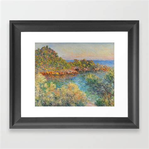 Claude Monet Landscape Near Montecarlo Framed Art Print By Alexandra