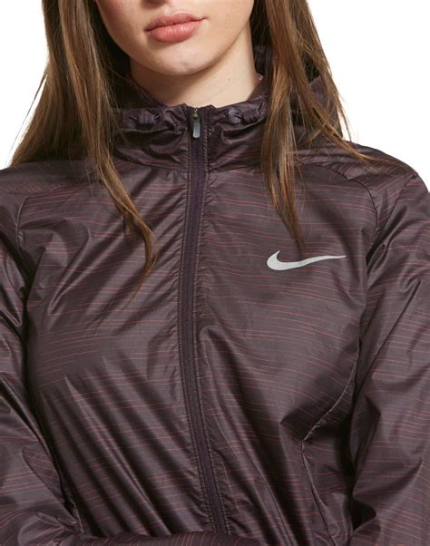 Nike Womens Running Jacket Purple Life Style Sports Eu