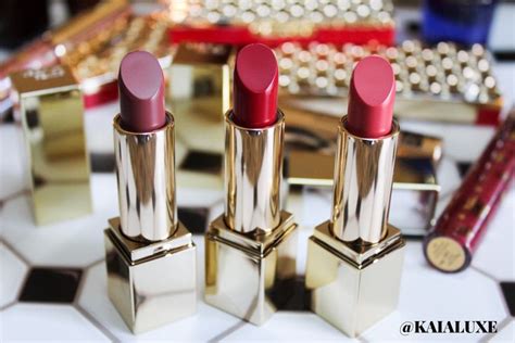 Estee Lauder Lip, Lipstick Set, Envious, Hubby, Intense, Swatch, Shades ...