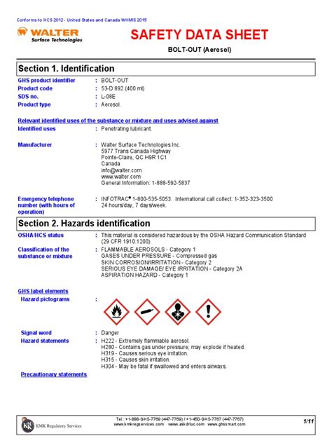 (2.1) Un1950 MSDS PDF | PDF