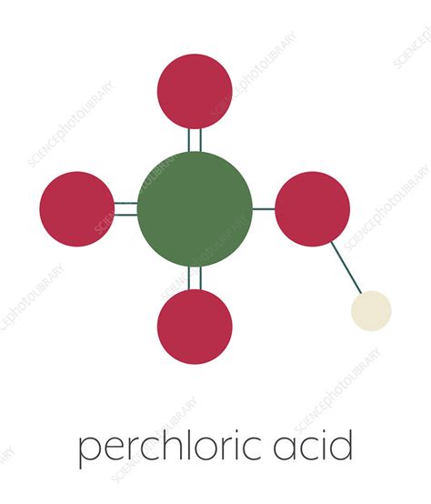 Perchloric Acid Superacid Molecule Stock Image C Science