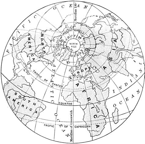 Northwestern Hemisphere Map