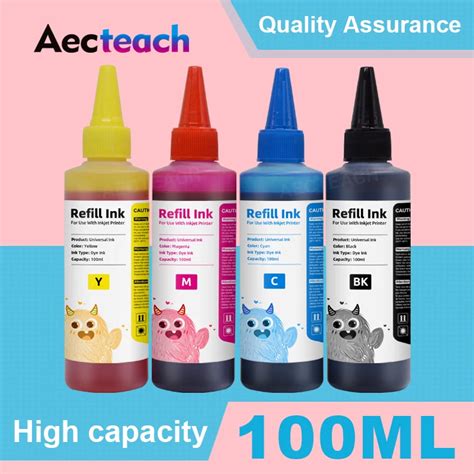 Aecteach Kit De Recarga De Tinta De Colores Cartucho De Tinta Ciss