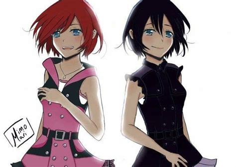 Kairi And Xion Kingdom Hearts Characters Kingdom Hearts Art Kingdom