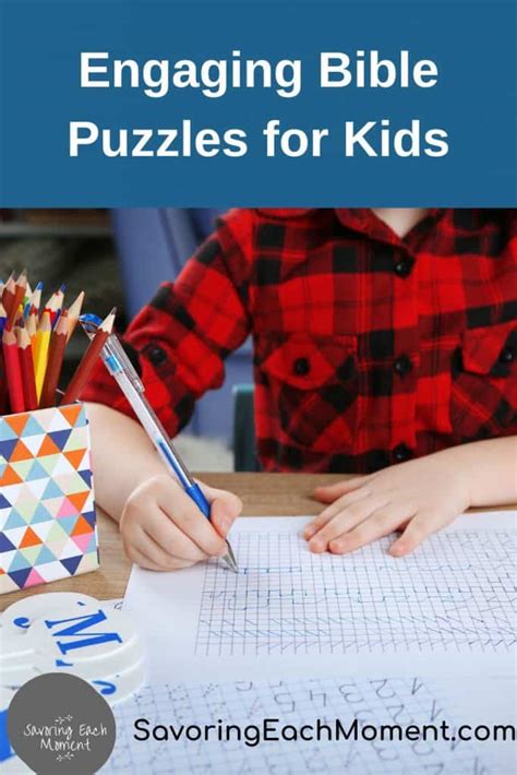 Engaging Bible Puzzles for Kids - Savoring Each Moment