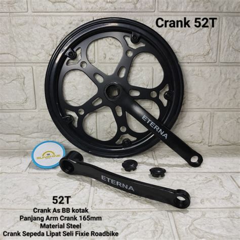 Jual Crank T Eterna Gir Gear Tengah T Sepeda Lipat Seli Balap