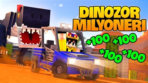 DİNOZOR AVLAYARAK MİLYONER OLDUM Minecraft YouTube