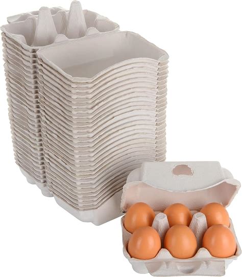 Amazon AKOLAFE 30 Pack Half Dozen Egg Cartons Cheap Bulk 6 Egg