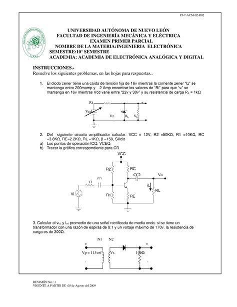 Jorge Luis Vela Almanza 1632991 examen electronica REVISIÓN No 1