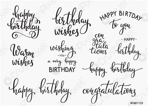 Happy Birthday Lettering Designs