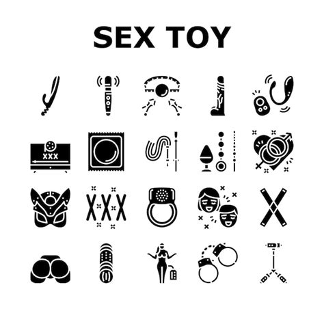 Premium Vector Sex Toy And Sexy Accessories Icons Set Vector