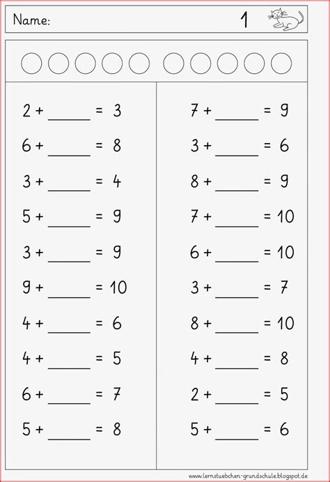 Rechenübungen 1 Klasse Zum Ausdrucken Kinderbilder Kostenlose