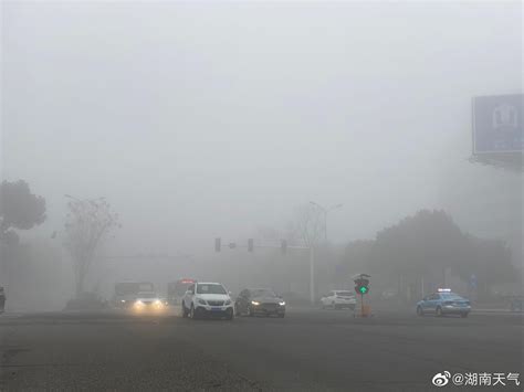 湖南多地遭遇浓雾手机新浪网