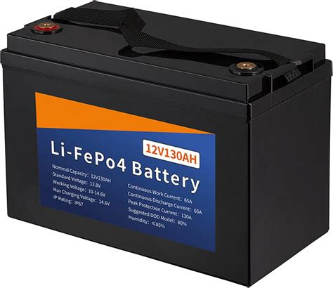 Amazon WOGQX 12V 130AH Lithium Battery Deep Cycle Lifepo4 Battery