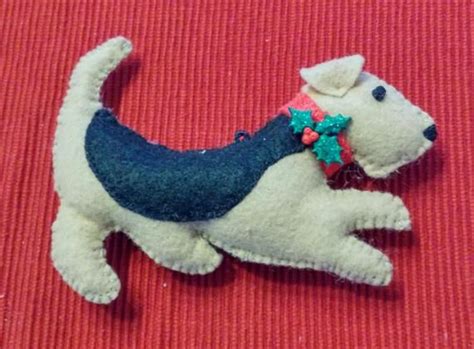 Welsh Terrier Or Airedale Christmas Ornaments Etsy Uk Dog Cat