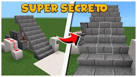 Escada Secreta No Minecraft Bedrock Tutorial Youtube