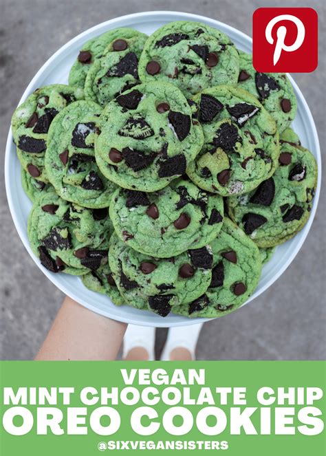 Mint Chocolate Chip Oreo Cookies Six Vegan Sisters