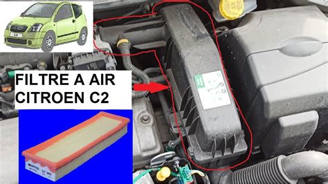 Comment Changer Filtre A Air Citroen C Change Air Filter Youtube