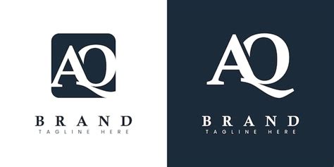 Premium Vector Modern And Simple Letter AQ Logo Suitable For Any