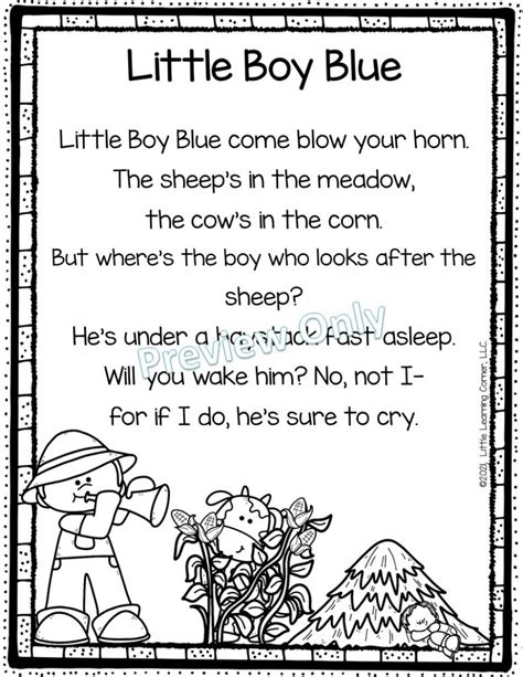 34 Best Nursery Rhymes For Kids Lyrics And Activities Little