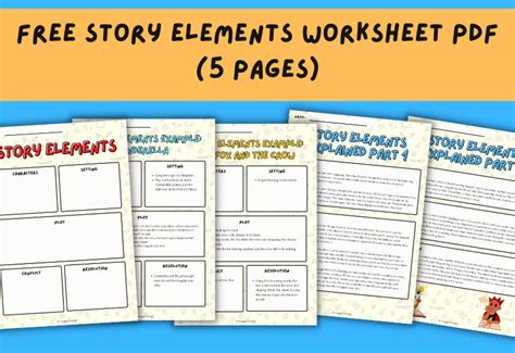 5 Elements Of A Story Explained Free Worksheet Imagine Forest