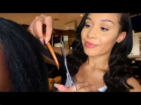 Asmr Real Haircut Scalp Treatment Relaxed Afro Hair