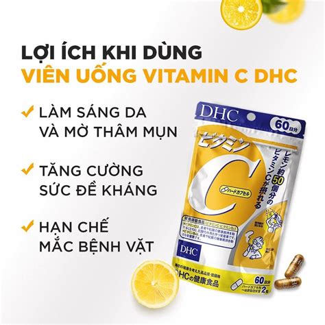 Vi N U Ng Tr Ng Da Dhc Vitamin C Hard Capsule Th Gi I Skinfood