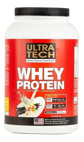 Whey Protein Ultratech Isolate Concentrate 2 Lb 907g Sabor Vainilla Mercadolibre