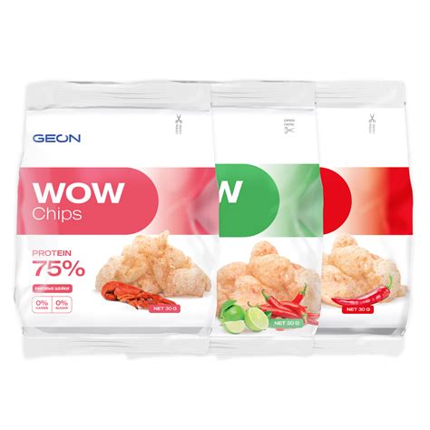 Набор протеиновых чипсов GEON™ WOW CHIPS Экстремальный 3 шт купить ...
