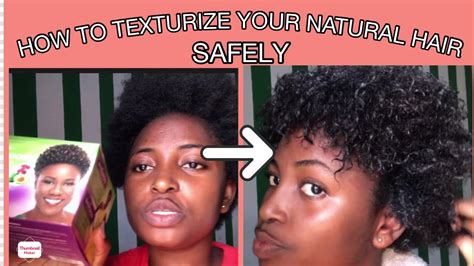 How To Safely Texturize Your Natural Hair Using Lusters Shortlook Texturizer Youtube