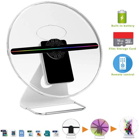 Upgraded 100CM Wifi 3D Holographic Projector Hologram Player LED