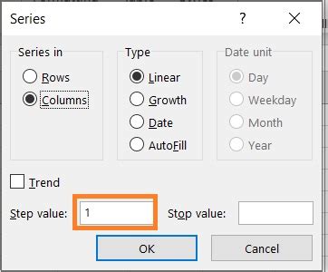 Enter Sequential Numbers In Excel