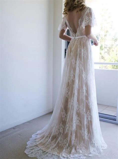 Boho Lace Wedding Dress Perth Ensotek Lace Bohemian Wedding Dress