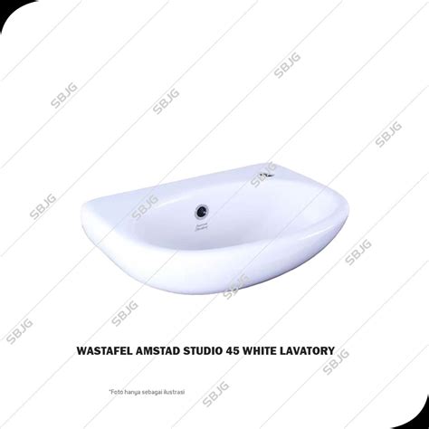 WASTAFEL AMSTAD STUDIO 45 WHITE LAVATORY Supermartketbangunan