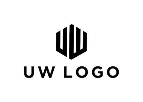 Premium Vector | Uw logo design vector illustration