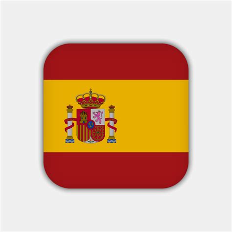 bandera de españa, colores oficiales. ilustración vectorial 11081875 ...