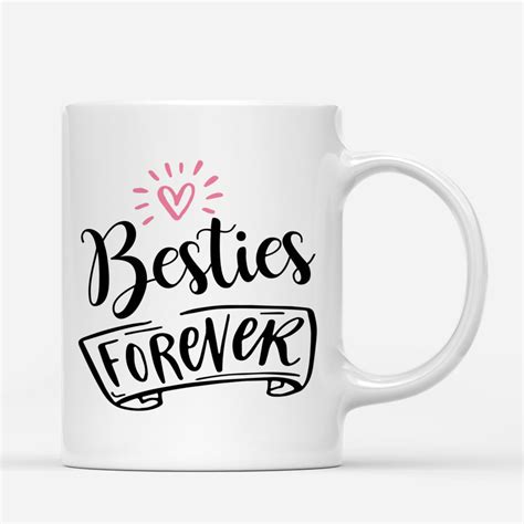 Personalized Best Friends Mug Besties Forever Custom Coffee Cups