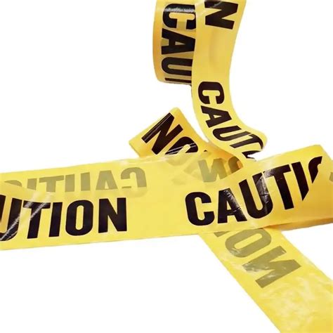 Custom Printing Caution Tapes Pvc Floor Marking Tape China Caution