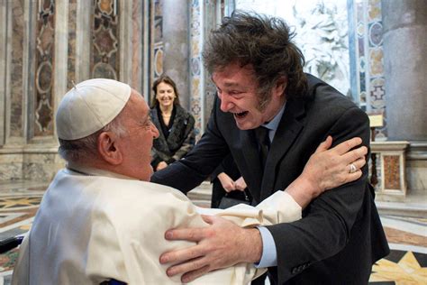 Argentina S Milei And Pope Francis Meet For First Time In Rome