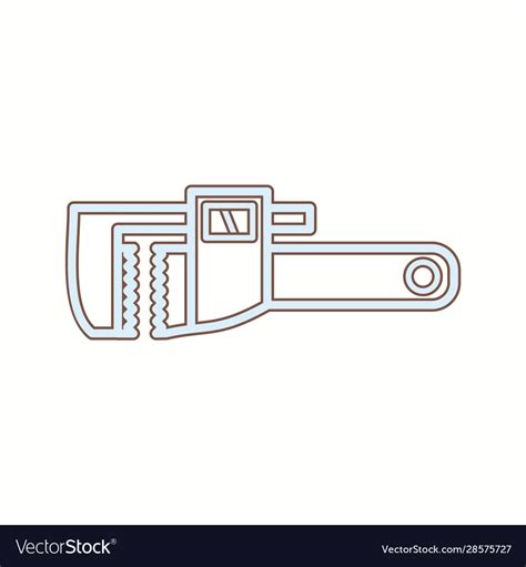 Beautiful Wrench Line Icon Royalty Free Vector Image