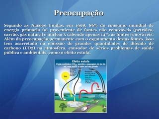 Fontes de energia renováveis PPT