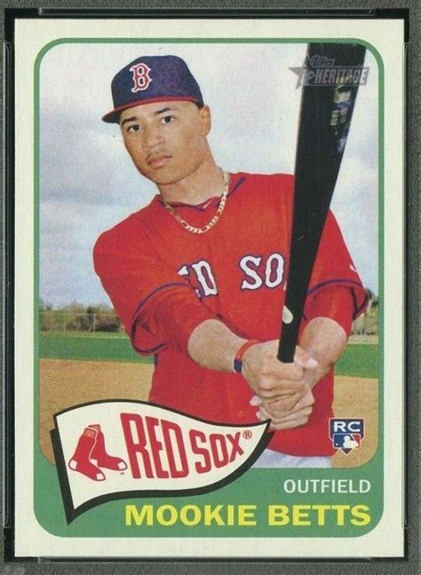 Pin By Durr Gruver On Topps Heritage Baseball Cards Mookie Betts