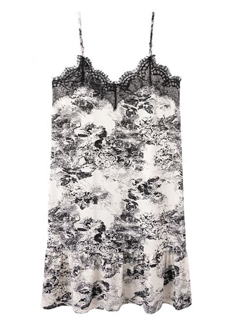 Readystock Loveena Plus Size Summer Flora Spagetti Strap Nightwear Lingerie L Shopee