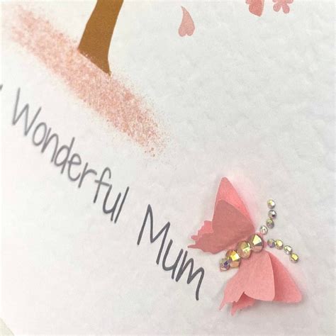 MUM BIRTHDAY CARD Happy Birthday Mum Card Luxury Handmade - Etsy