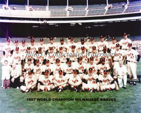 Milwaukee Braves World Series Champs Hof X Teamfoto Ebay