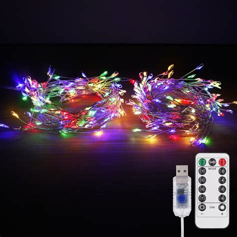 Magotan Pack Led Cluster Fairy Light Copper Wire Firecrackers